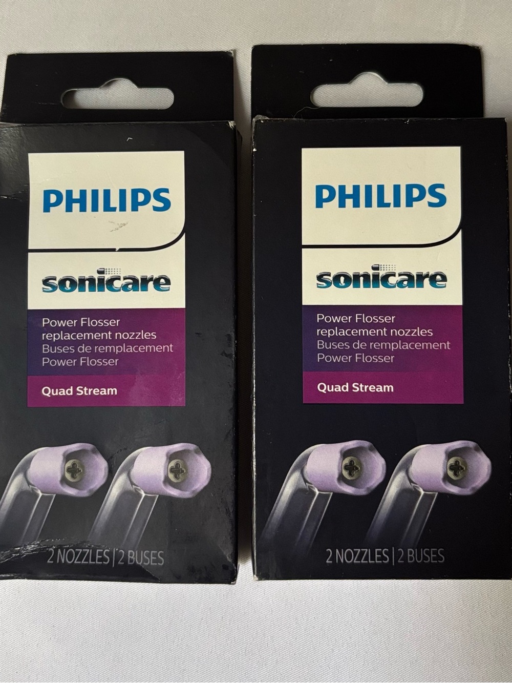 Philips Sonicare Quad Stream Replacement Nozzles Lot of 2